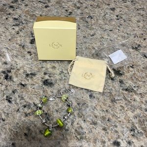 Lenox Lilac Charm bracelet NIB